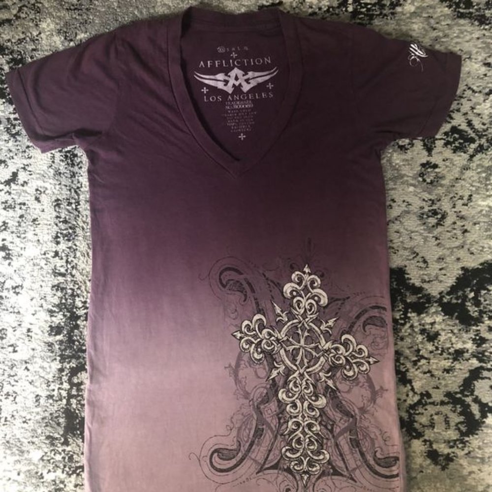 Affliction Short Sleeve Women’s Tee Size X-Small